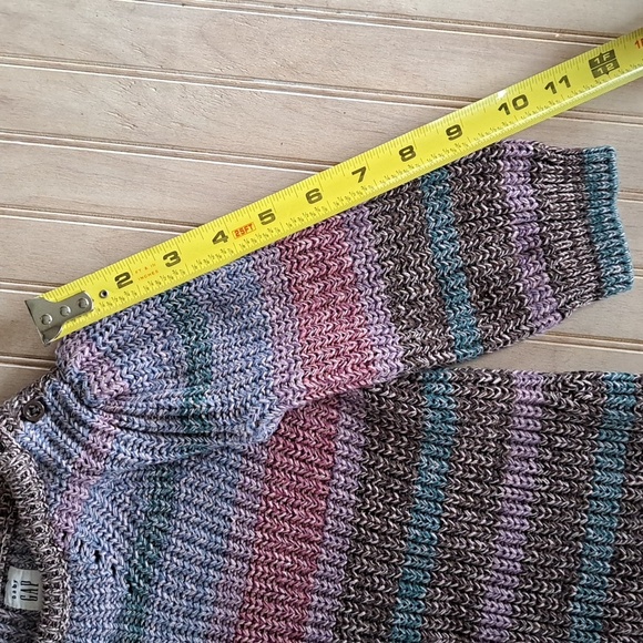 Baby GAP Multicolor Chunky Knit 100% Cotton Tweed Colorful Comfy Long Dress - Picture 6 of 9